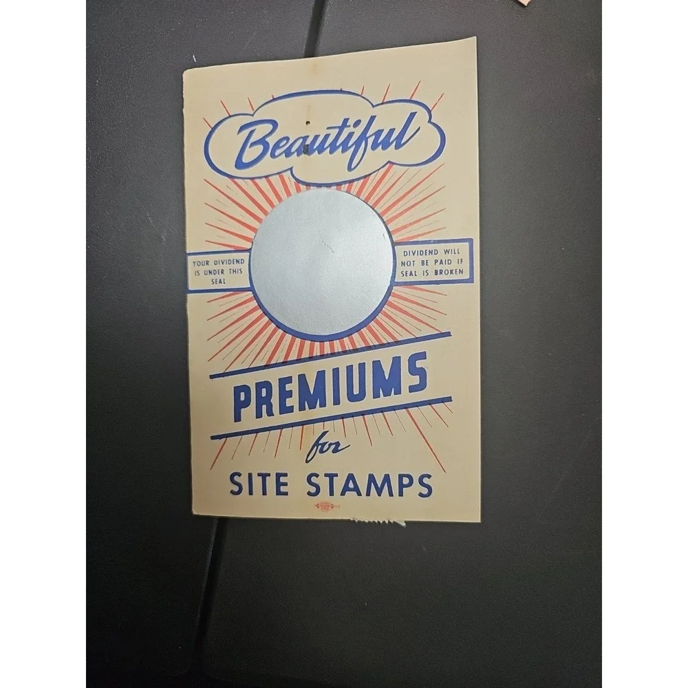 Large Lot of Vintage  Site Station Store Gas Trading Stamps & Folder 1954